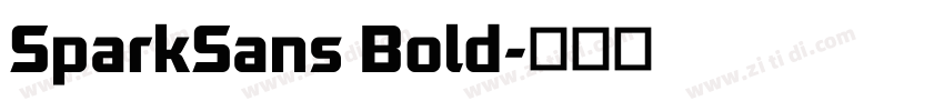 SparkSans Bold字体转换